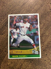 1984 Donruss Mark Clear Boston Red Sox #611