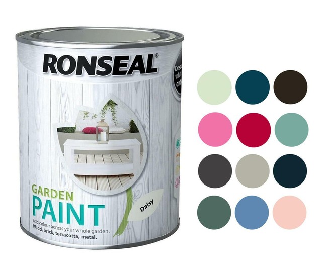 Ronseal 37413 Midnight Blue Garden Paint 0.75L for sale online eBay