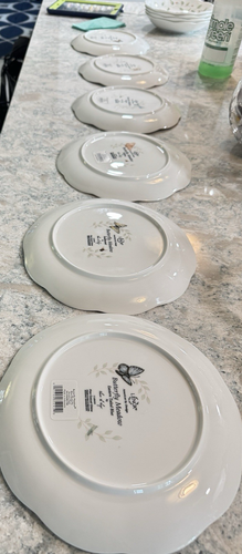 New Set of 6 Lenox Butterfly Meadow Accent Plates 9 inch Beautiful - Picture 3 of 22