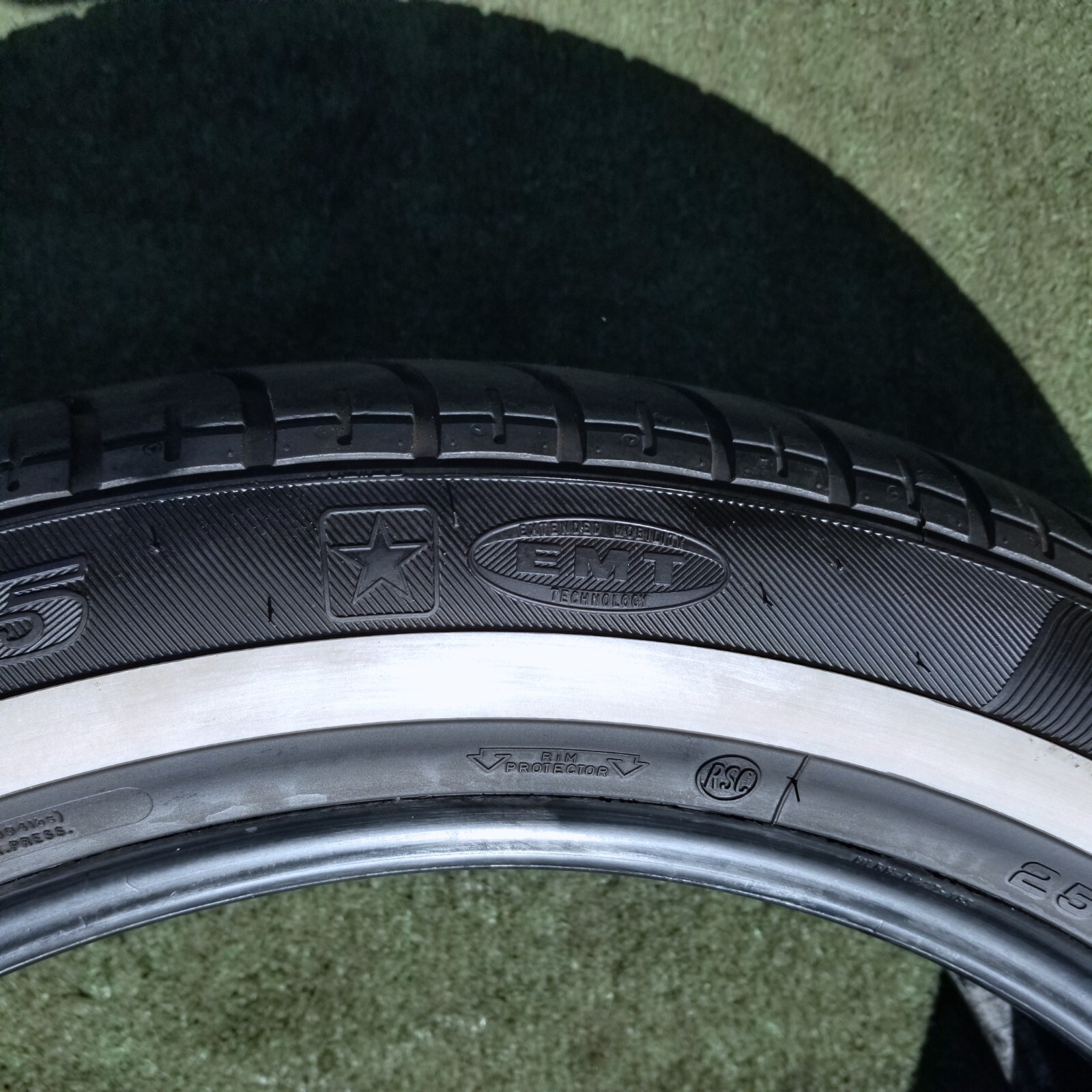 255/50R21 Goodyear Eagle NCT5 Tire Rolls Royce Phantom White Stripe Whitewall