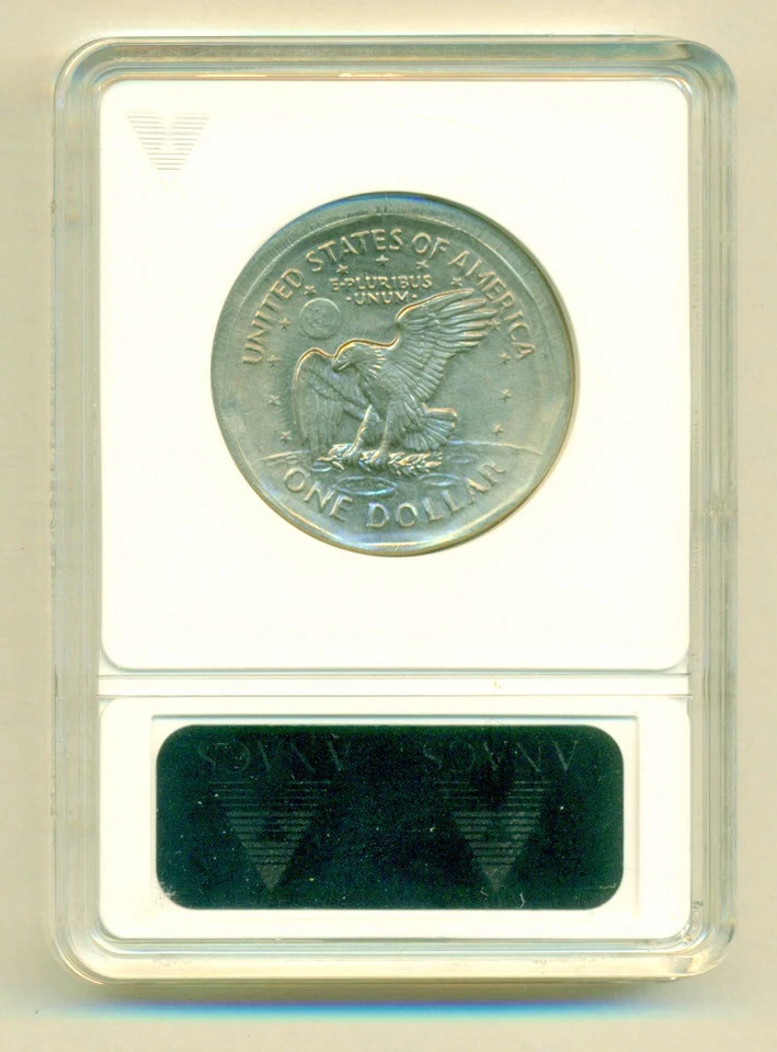 1979 ANACS MS64 ██Double Struck AND Broadstruck██ RARE Error ♚SBA $1 One Dollar♚ - Image 2 of 3