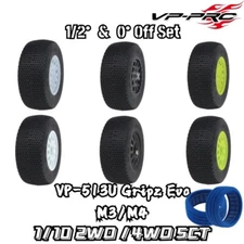 VP PRO 1/10 4WD 2WD SCT Short Truck Tire 0 1/2 off set 513U Gripz Evo 12mm Nut