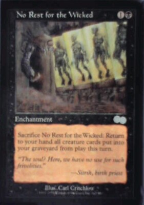 No Rest for the Wicked - Urza's Saga: #142, Magic: The Gathering