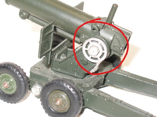 Solido, 1 X Lenkrad Rangierhilfe Links Eingekerbt für Canon Oder Panzer Militär