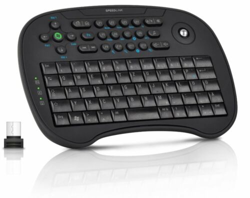Speedlink SCION Trackball Mini Keybord USB Tastatur Maus für TV Media PC Center - Zdjęcie 1 z 3