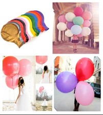 10x 36 inch Jumbo Giant Latex Balloons Float w Helium Large Wedding Decor Clear