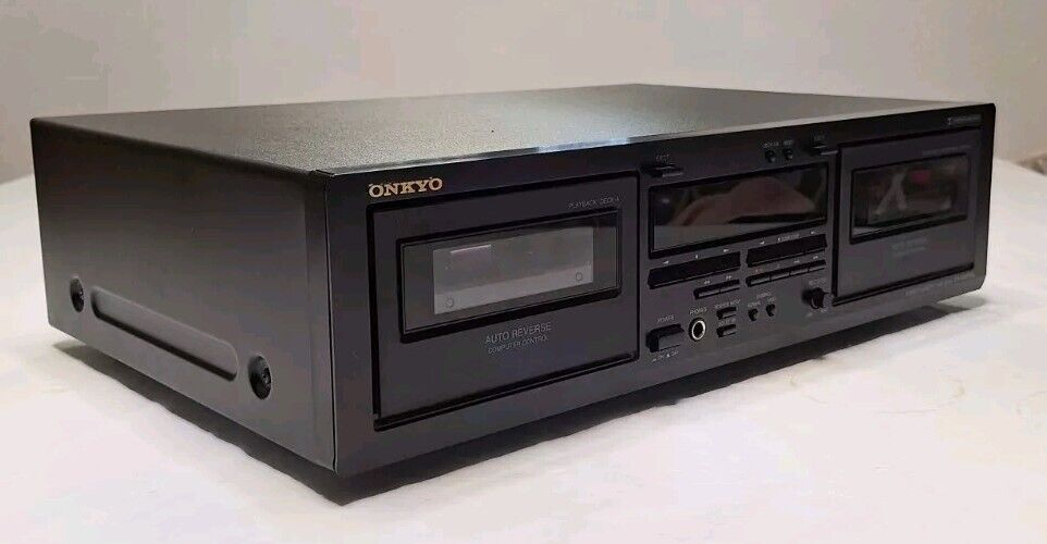 Onkyo Stereo Dual Cassette Deck Dubbing TA-RW344 & RCA Onkyo Stereo Dual Cassette Deck Dubbing TA-RW344 & RCA