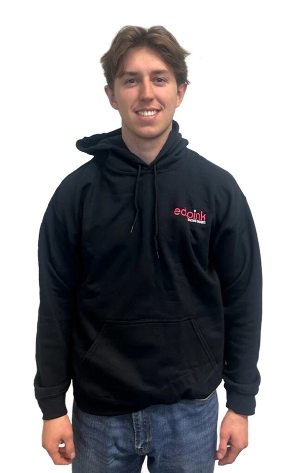 正品复古 Ed 粉色连帽衫,Drag Racing,Ed 粉色商品 — 第 2/2 张图片