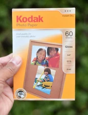 Kodak Printer  Photo Paper Instant Dry  Gloss 4x6  44 lb 6 Mil