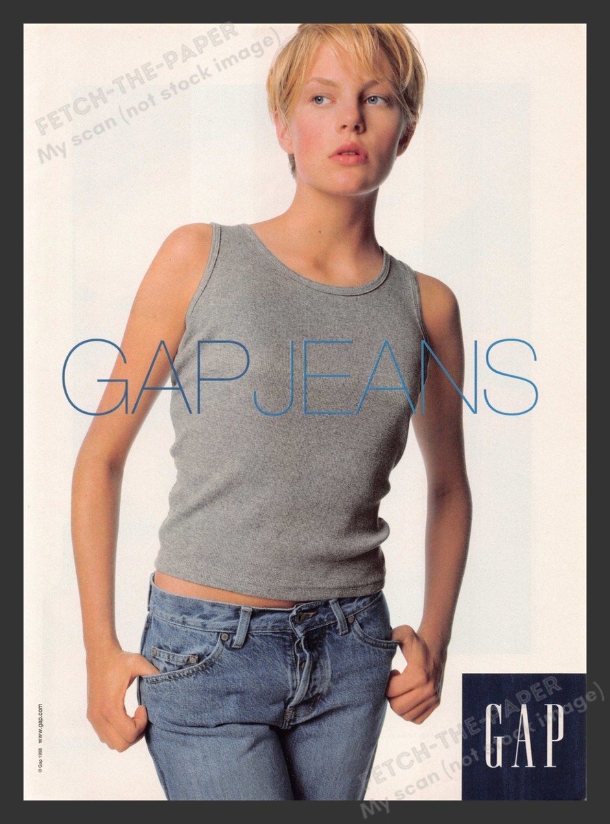 Gap Jeans Clothing Blonde Model 1990s Print Advertisement Ad 1998