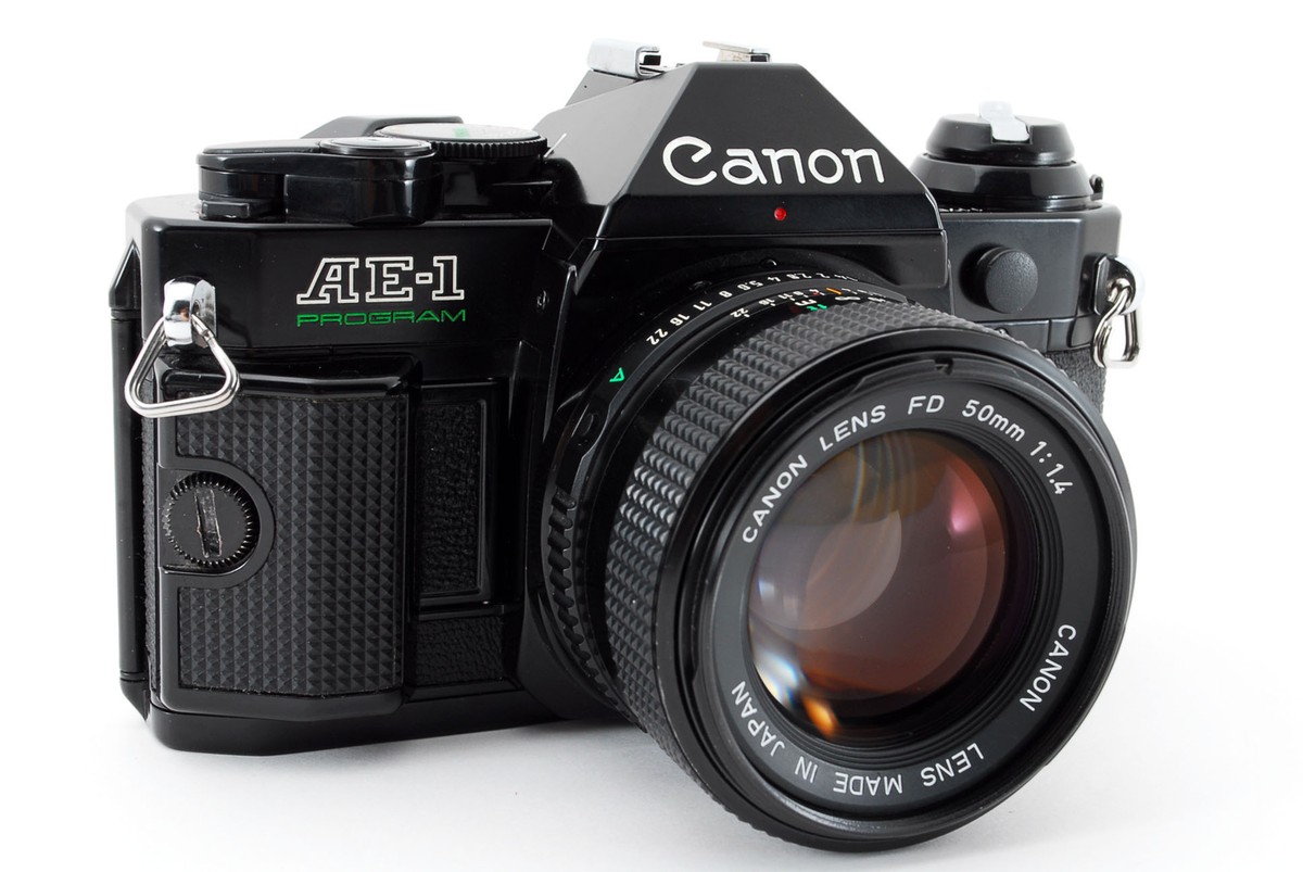 Exc] Canon AE-1 Program SLR Film Camera w/ New FD 50mm f1.4 Lens