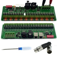 30Channel 30CH DMX 512 LED RGB Strip Controller DMX512 Decoder Dimmer Driver 12V