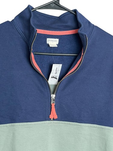 J. Crew Factory Crewcuts Boys' Cotton Half-Zip Pullover Sweater Navy Size XXL - Picture 5 of 11