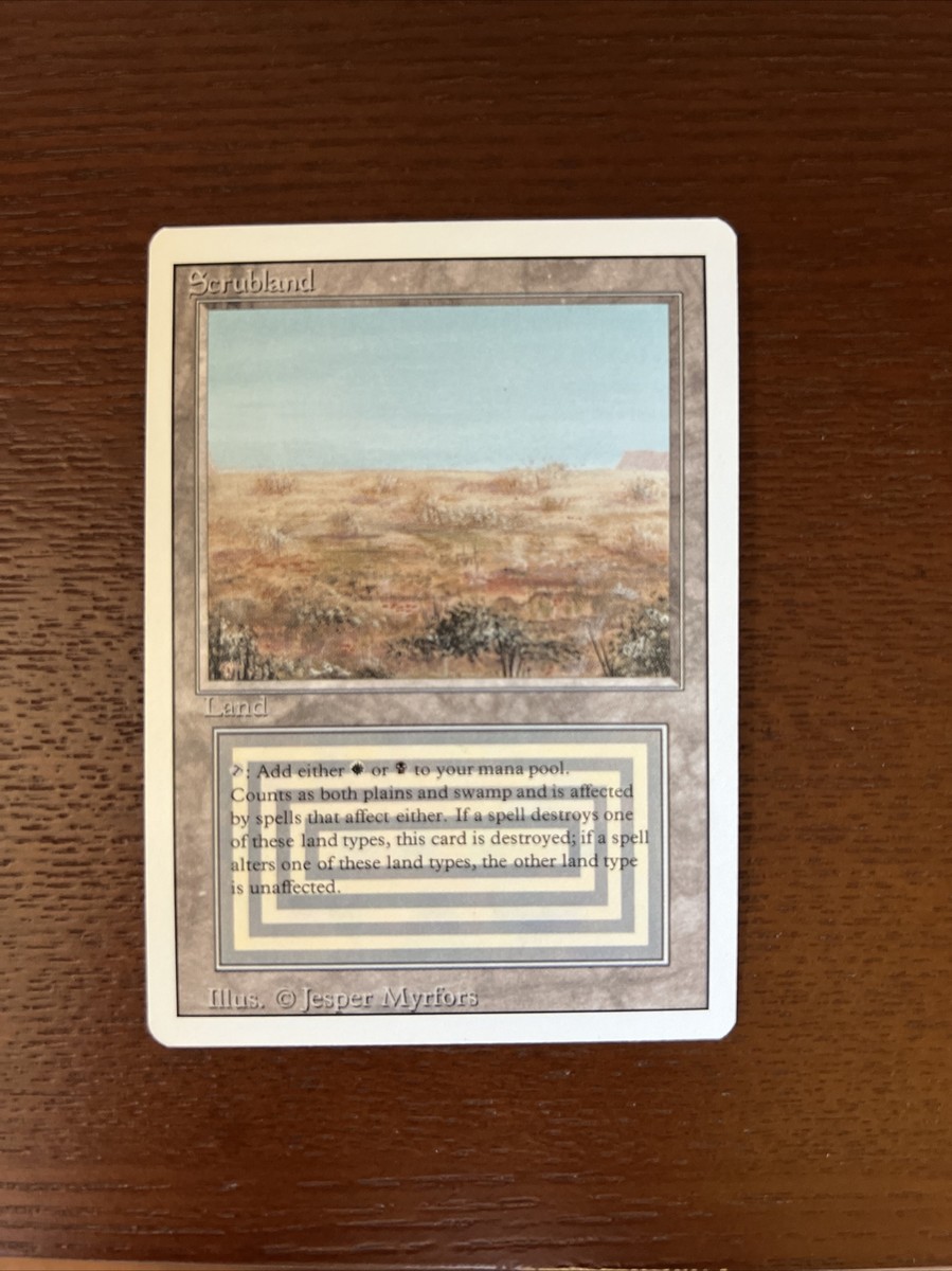 MTG  マジックザギャザリング Scrubland Scrubland · Legacy Championship (OLGC) #2022B · Scryfall