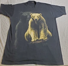 Polar Bear Tee T-shirt Fruit of the loom XXL 2XL Black Sault Ste Marie Ontario
