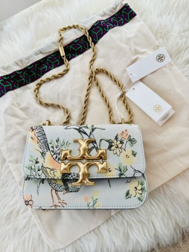 NWT Tory Burch Eleanor Brocade Crossbody Small Shoulder Bag Winter Sage Handbag - 第 1/12 張圖片