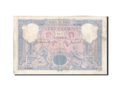 [#206594] Billet, France, 100 Francs, 100 F 1888-1909 ''Bleu et Rose'', 1906, 19 - Afbeelding 1 van 2