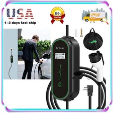 Electric Vehicle Charger Level 2 Portable EV Charging Station w/ Cord Super