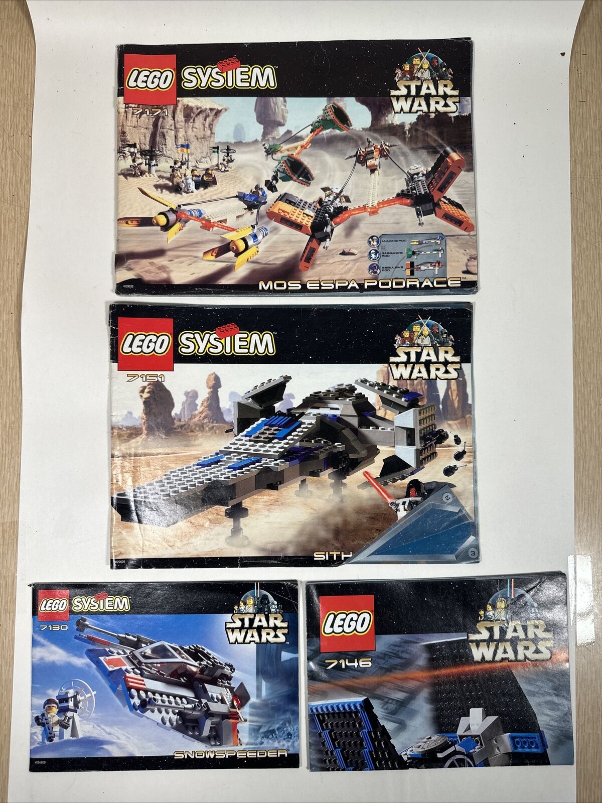Star Wars Lego Instructions Lot 7146 7130 7151 7171
