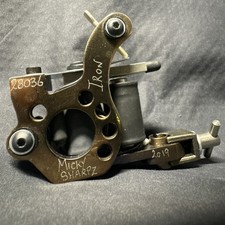 Micky Sharpz 000X Iron Micro Dial Coil Tattoo Machine Black 2 Coil Frame 28036