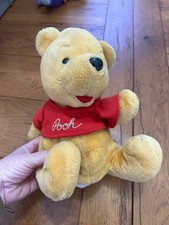 Vtg Disneyland Disney World Winnie The Pooh Hand Puppet 10" Plush Stuffed Toy