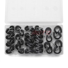 50Pcs Cable Clamps Rubber Cushion Clamp Assortment Kit 5 Sizes Stainless Steel