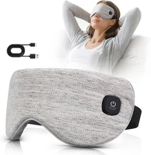 Heated Eye Mask Cordless, Warm Eye Compress for Dry Eyes Stye Blepharitis Chalaz