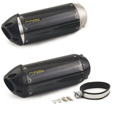 Carbon Muffler 51mm Universal Motorcycle Exhaust Pipe CNC Escape Moto For USA