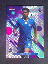 2025-26 Topps Finest PL Estevao Willian #28 RC Rookie Common Checkerboard