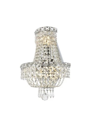 Elegant Lighting Tranquil 12" 3 Light Royal Crystal Wall Sconce - Picture 3 of 6
