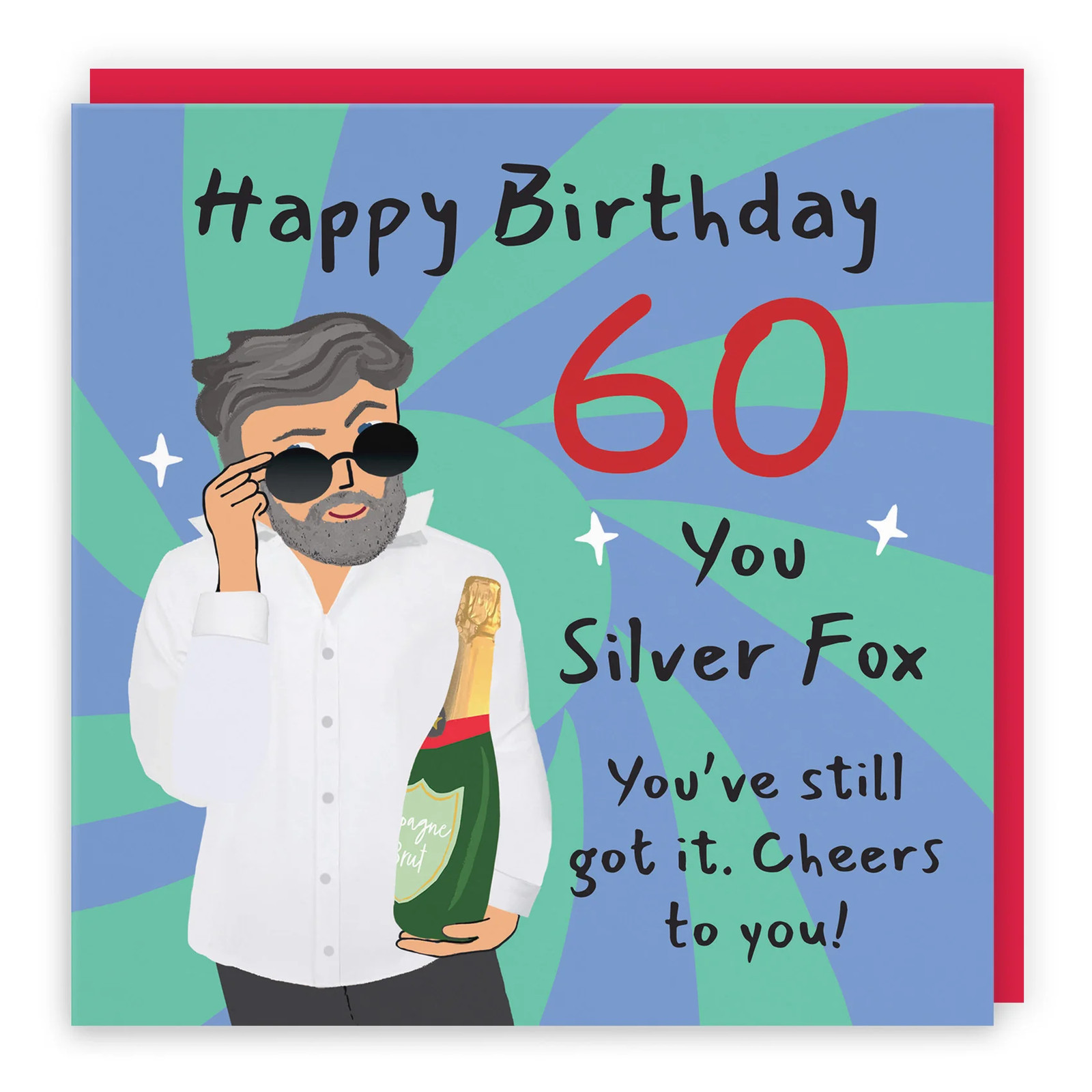 Men's 60th Birthday Card Cool Dude Laugh Out Loud