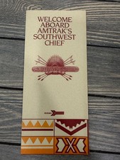 Vintage Amtrak Southwest Chief Train Railroad Brochure Ephemera Travel