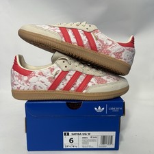 Adidas Samba OG X Liberty London -  Better Scarlet  JR8841 Women  s 6 New