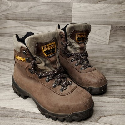 Asolo AFX 535 Hiking Backpacking Boots Nubuck Leather Vibram Sole Women s Size 7