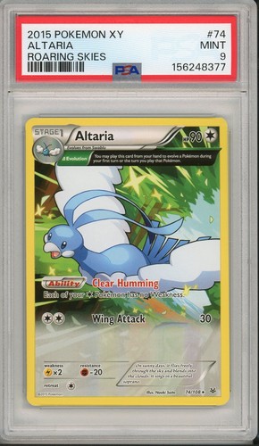 2015 Pokemon XY Roaring Skies Altaria #74 PSA 9