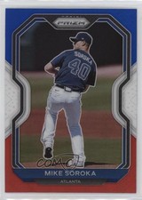 2021 Panini Prizm Tier II Red White & Blue Michael Soroka Mike #174 12bq