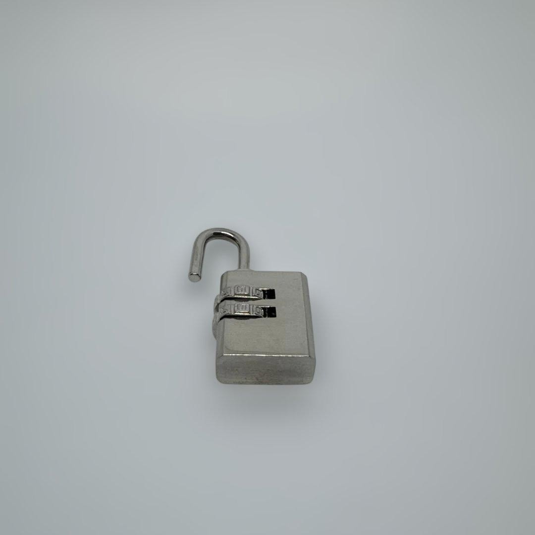 Authentic Prada Silvertone Brass Combination Lock… - image 9