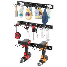 CCCEI 3 Modular Pegboard Strip Storage, Metal Peg Slat Wall Mount for Garage,...