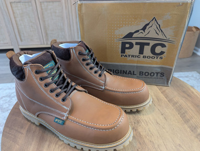 Rock'Em 850 Steel Toe Work Boots TL Rond Miel 6 Men's Size 12