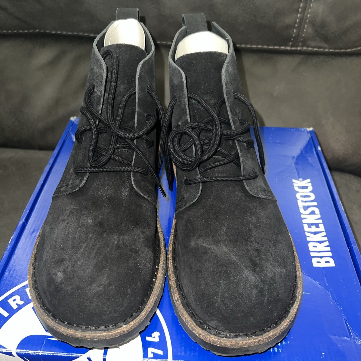 NEW Birkenstock UPPSALA Mid Lace-Up Boots Black Suede Leather 43 R Mens 10 Amazon.com | Birkenstock Men main image 2