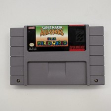 Super Mario All-Stars + Super Mario World SNES Super Nintendo Cartridge Tested