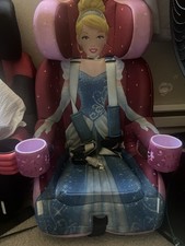 Pink Princess Car Seat With Cup Holder