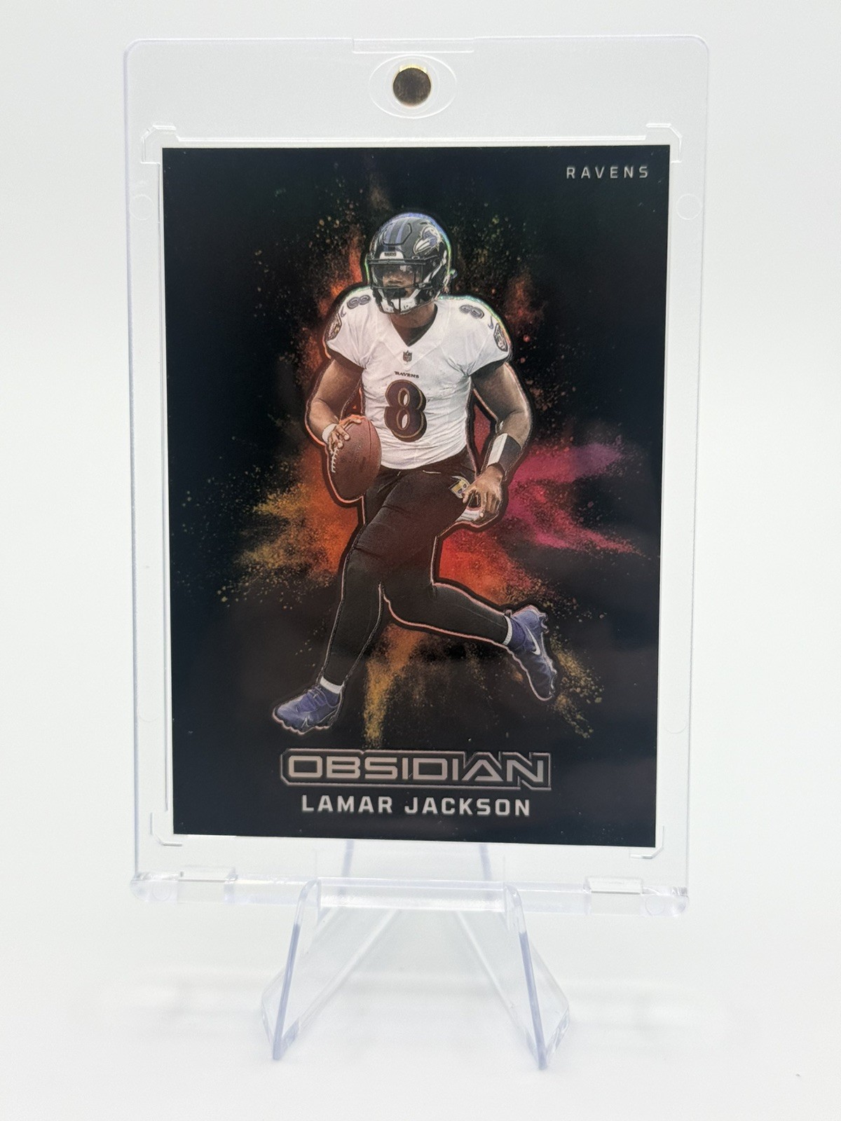 2023 Panini Obsidian Black Color Blast #20 Lamar Jackson 