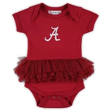 Infant & Newborn Two Feet Ahead  Crimson Alabama Crimson Tide Tutu Bodysuit