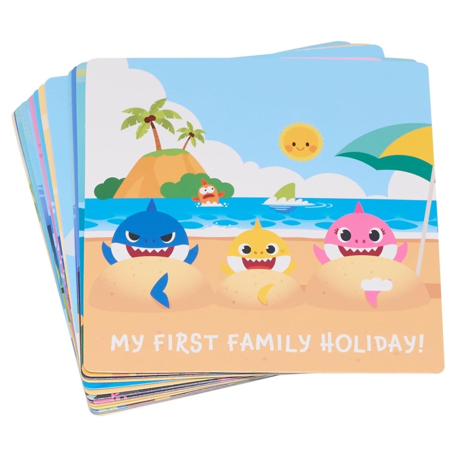 Baby Shark Unisex Multicolor Milestones Cards - Image 2