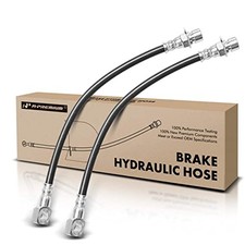 Front Driver and Passenger Brake Hydraulic Hose Compatible with Chevy and GMC
