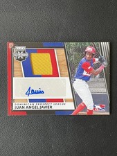 Juan Angel Javier 2022 Panini Elite Extra Edition Jersey Auto #DMS-AJ