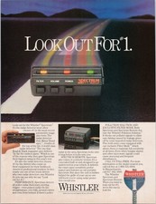 Whistler Spectrum Radar Detector Vintage 1985 Print Ad Retro Tech