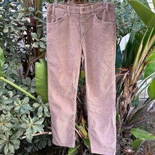 Vintage 1980s Levi  s 519 Corduroy Pants Mens 36x30 Brown Straight Leg