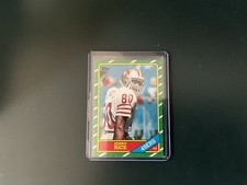 1986 Topps - Jerry Rice #161 RC Hof Rookie Card San Francisco. rookie card picture